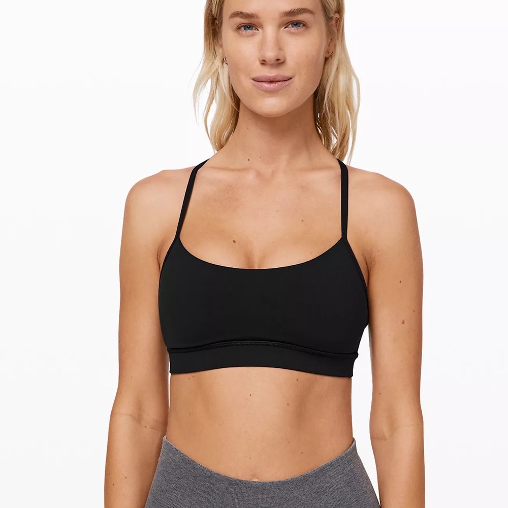 Lululemon flow y black sports bra